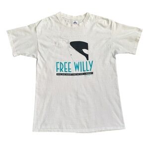 RARE Vintage 90s Free Willy 1993 Movie Promo Shirt - Made In USA / Single Stitch